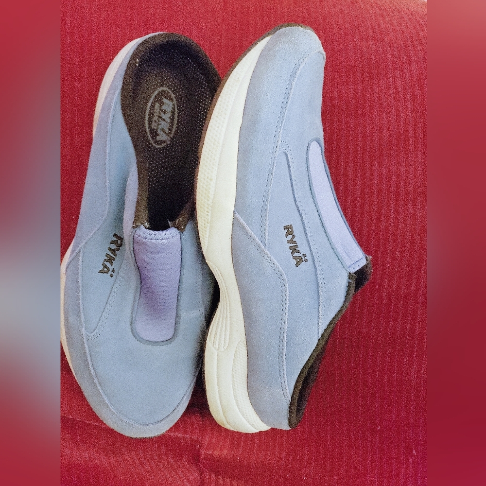 Ryka Contour Blue Nitracel suede sneaker Mule